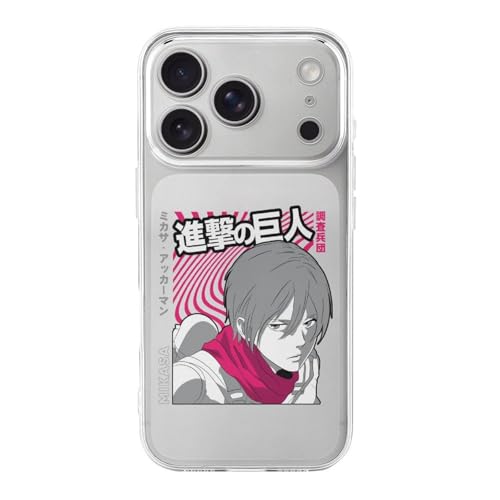 iPhone 17 Pro 用 ケース 進撃の巨人 ミカサ・アッカーマン スマホケース アイフォン17用 ケース 透明 携帯ケース キャラクター 可愛い 人気