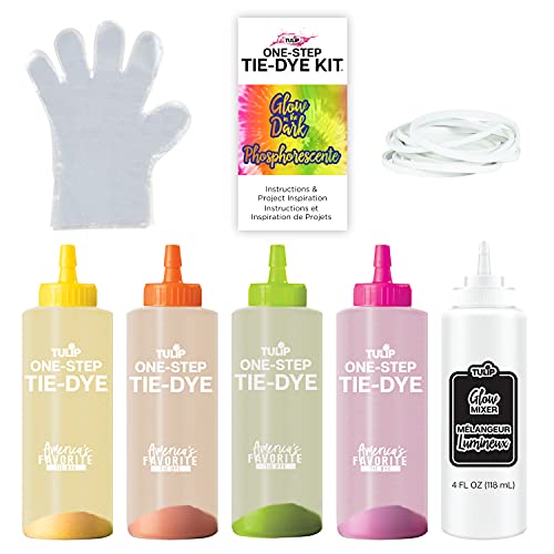 Tulip One-Step Tie-Dye Kit 46021 Easy Techniques For Fun Fabric Designs, Glow & Neon Dye Colors Diy Activity & Gift Idea thumb #1
