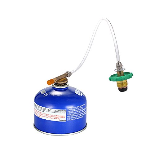 Adaptador de recarga, Romacci Adaptador de reabastecimento de propano para fogão de acampamento Adap