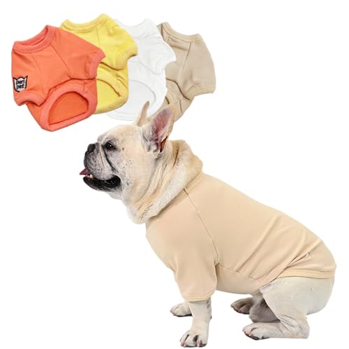 犬 服 スウェット半袖Tシャツ トレーナー 秋冬 ドッグウェア ペットウェア カジュアル おしゃれ 中型犬 小型犬 大型犬 S〜3XL KM049TS (Lサイズ, ベージュ)