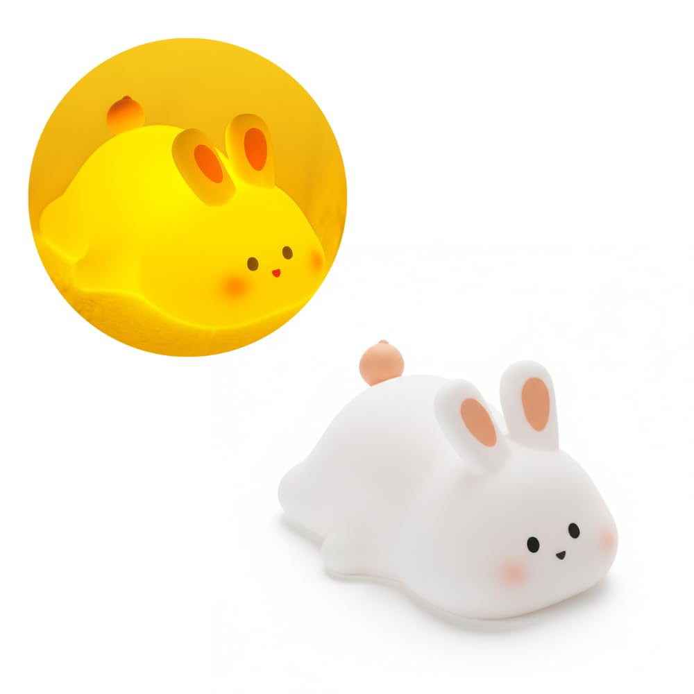 Buy Cute Rabbit Bunny Night Light Lamp – Yellow LED Decorative