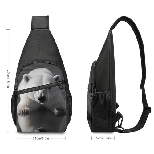 Mochila deportiva tipo bandolera blanco con dibujo animal miniatura 2