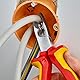 KNIPEX Abmantelungszange auf SB-Karte isoliert mit Mehrkomponenten-Hüllen, VDE-geprüft verchromt 165 mm, 13 46 165 SB