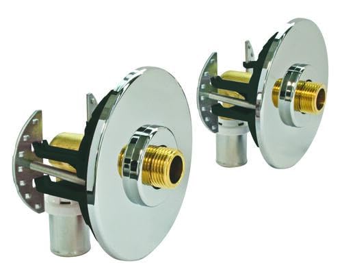 SOMATHERM FOR YOU, Kit de fixation robinet sous-lavabo multicouche Ø16 - Raccords à sertir M12/17 - Installation rapide et facile - Compatible plaque de plâtre 9,5 à...