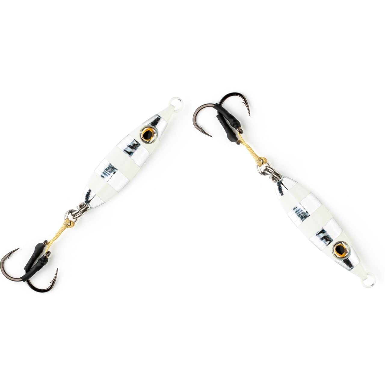 REELdiculous "Slammer" Flat Side Vertical Jigs - 6 Pack With MUSTAD Hooks & Kevlar Cords, 100-350g