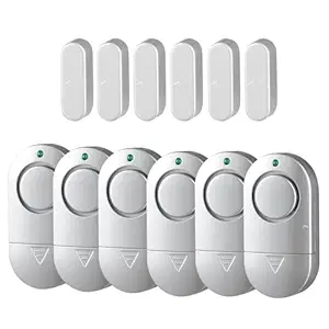 Toeeson 120DB Wireless Magnetically Triggered Home Security Sensor Burglar Loud Pool Door Alarm for Kids
