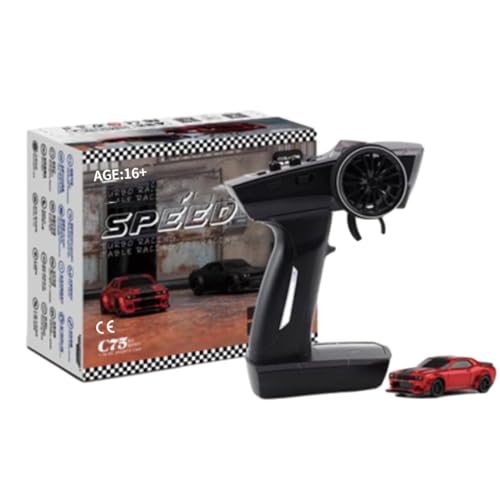 KAROON Mini auto da corsa Turbo Racing C75 1/76 Mini Desktop Drift Auto (RTR)