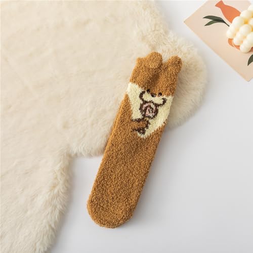 Image of Benefeet Sox Cute Fuzzy Socks for Women Girls - Fluffy Cozy Warm Winter Funny Animal Slipper Plush Sleeping Socks