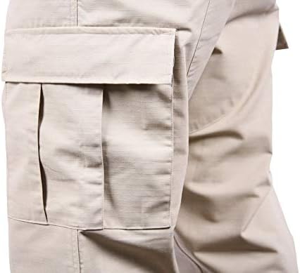 LAPG BDU Pants for Men, 6 Pocket Design BDU Tactical Cargo Pants, Lightweight Cotton Rip-Stop Fabric Pants - Image 4