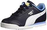 PUMA baby boys Roma Basic Sneaker, Night Sky-puma White, 10 Toddler US