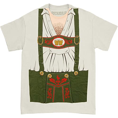 Impact Originals Octobeerfest Oktoberfest Men's White/Multi T-shirt, (X-Large)