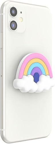 Miniatura 3 de PopSockets - Agarre para teléfono con soporte expandible, agarre adhesivo, PopGrip juguetón - PopOut Rainbow