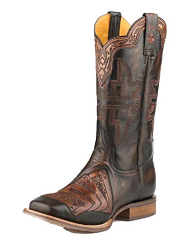 Tin Haul Men's Kings Gambling Legend Western Boot Broad Square Toe - 14-020-0077-0427 BL 11 D(M) US