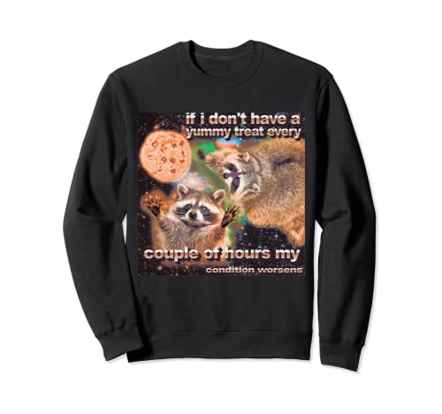 t Avere un delizioso meme di procione Felpa