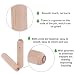 KAILEE 400pcs Espigas de Madera 8mm, Tacos de Madera Tubillones de Color...