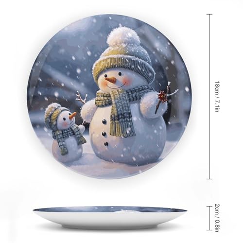 Plato decorativo de porcelana Bone China 7 pulgadas miniatura 2