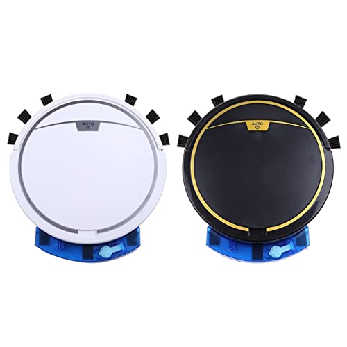 Robot aspirateur intelligent double usage sec humide grand réservoir eau noir - 3