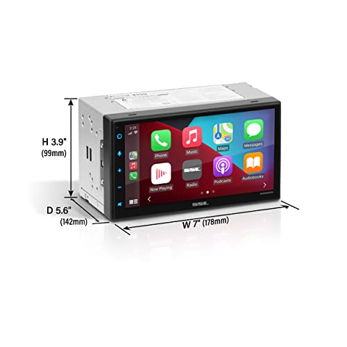 Sound Storm Laboratories Dd999Acpw Wireless Apple Carplay Android Auto Car Multimedia Player - Double-Din, 6.75 Inch Capacitive Touchscreen, Bluetooth, Usb, No Cd Dvd Player, Multi-Color Illumination #TOP4