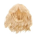 Veemoon Kurze Lockige Perücke Für Damen Echthaar-perücke Mit Realistischer Textur Geeignet Für Partys Cosplay Und Täglichen Gebrauch