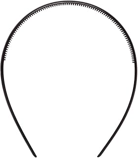 توكة طوق أسود بلاستيك رفيعة 6 قطع، للفتيات