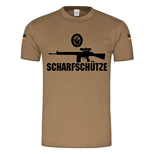 T-shirt tropical G3 BW militaire vert large fusil G3A3 ZF Copytec