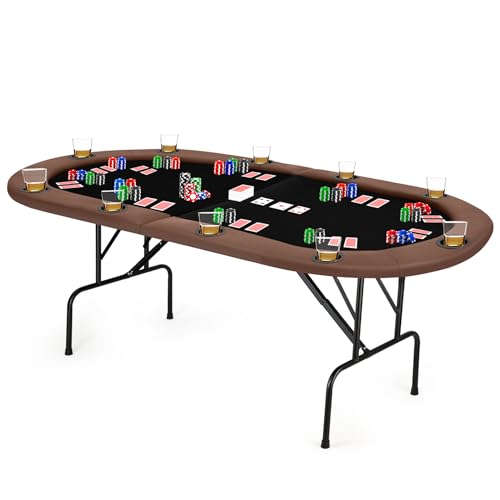 ZivPlay Poker Table 10 Player Foldable Poker Table