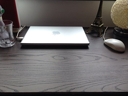 Emoyi Self-Adhesive Removable Wood Grain Faux Finish Textured Vinyl Wrap Wallpaper Film For Home Office Furniture 12''X79'' (Black) #TOP4