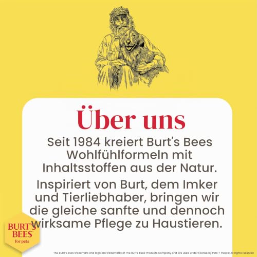 Burts Bees Tränenloses 2-in-1-Shampoo und Conditioner für Welpen, mit Buttermilch- und Leinöl, 473 ml, Weiß