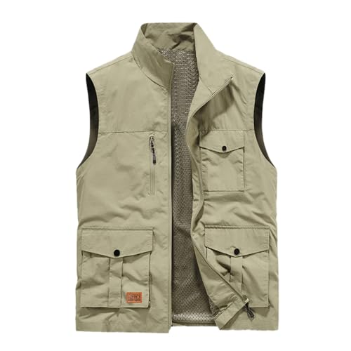 Gilet softshell léger homme WWricotta veste sans manches kaki taille L