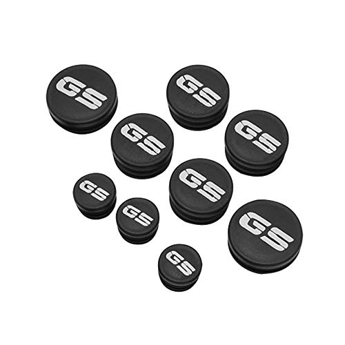 RuleaxAsi 9 PCS Quadro da motocicleta Plug Kit Protetor Tampa do furo Tampa do quadro Plugues de sub