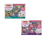 Melissa & Doug Sweet Hearts and Butterfly Friends Bead Set of 2 - 250+ Wooden Beads
