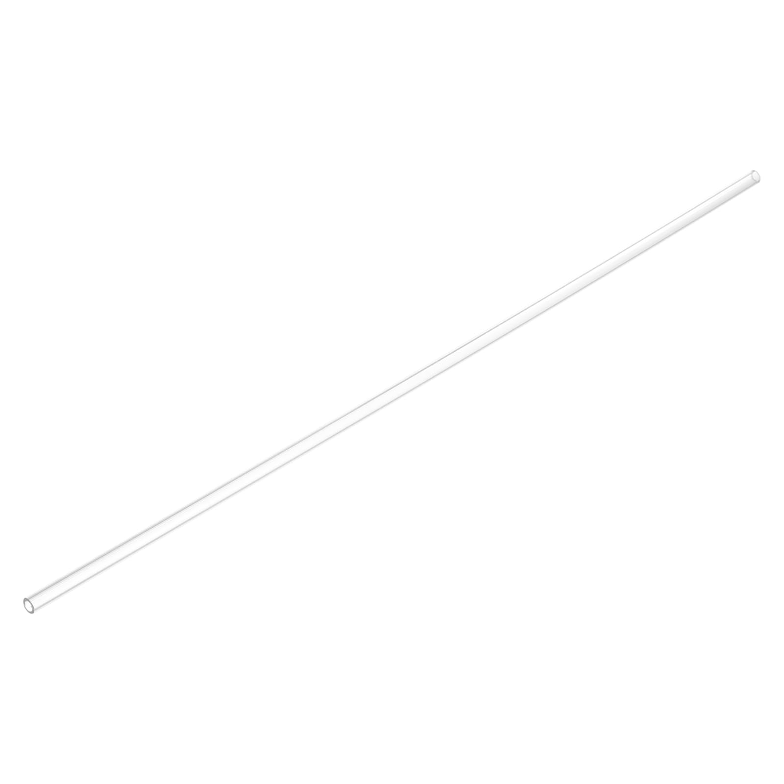 uxcell Clear Rigid Tubing 3mm(1/8") ID x 5mm(3/16") OD x 1Ft Length Round Plastic Polycarbonate Tube