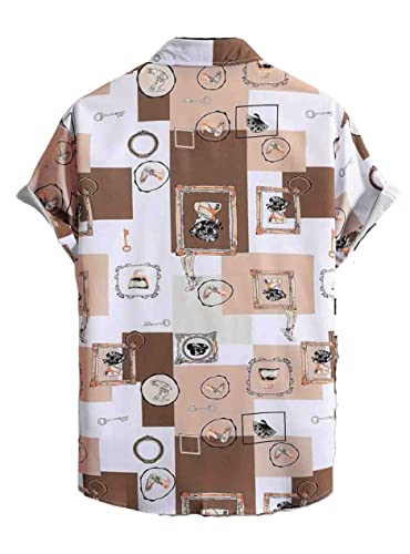 Image of OM SAI LATEST CREATION Shirt for Men | Mens Casual Shirt | Men Stylish Shirt | Men Rayon Printed Shirt | Men's Regular Fit | Men Formal Shirt | Half Sleeve Shirt