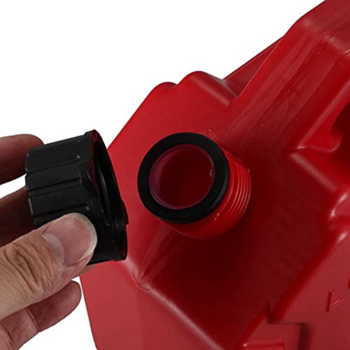 1 Ensemble 5L RéServoirs de Carburant Bidons D'Essence en Plastique Support de Voiture Moto Jerrican Bidon D'Essence Conteneur D' Bidon de Carburant