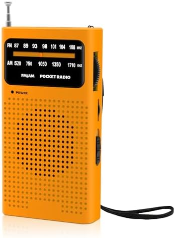 Benss Small Portable AM FM Radios, Transistor Radios 2AA Battery