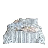 LOKLNEYK Class A Mother & Baby Grade Jacquard Cotton Double-Layer Yarn Four-Piece Set: Elegantly Styled Pure Duvet Cover, Sheet, and Fitted with Bow Tie(Powder,220x240four-pieceset)