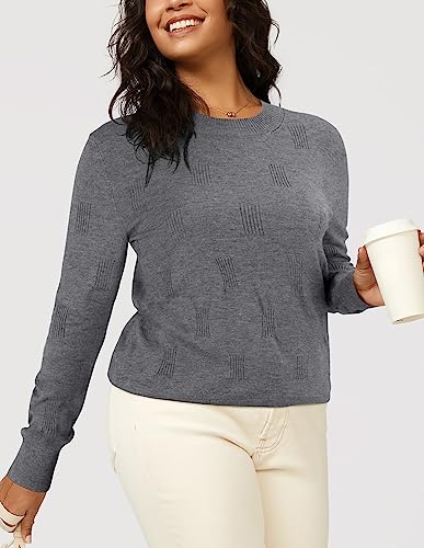Image of Arach&Cloz Women's Soft Knit Sweater Fall Dressy Casual Pullover Tops