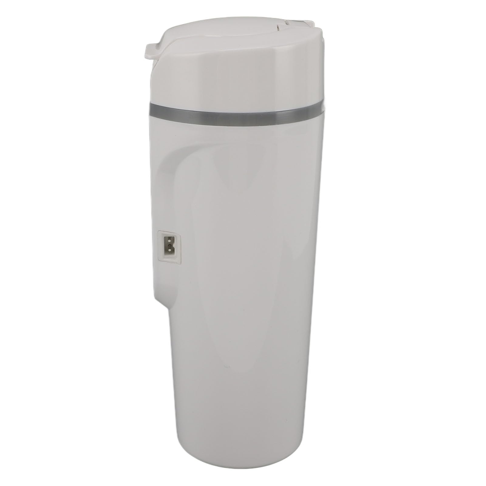 Taza Calefactora Eléctrica Portátil para Coche, Hervidor Inteligente de 500ml con Pantalla Inteligente de Temperatura para Viajes Familiares, Diseño Duradero de Acero Inoxidable (WHITE)