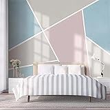 Papier Peint Personnalisé Ligne 3D Géométrique Ligne Salle À Manger Peinture Sur Toile Maison Papier Peint 3D Chambre À Coucher Salle De Séjour Mural Murale-400Cm×280Cm