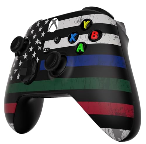 Image of Custom Controllerzz Wireless Controller for Microsoft Xbox Series X /S & Xbox One - Custom Soft Touch Feel - Custom Series X /S Controller (X /S Thin Line Tribute)