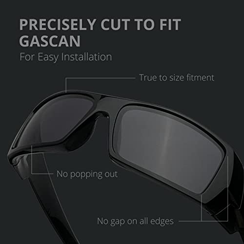 Dynamix Polarized Replacement Lenses For Oakley Gascan | Easy To Install | Fit Perfectly | Solid Black #TOP2