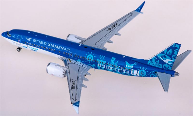 Modèle réduit d'avion XiamenAir Boeing 737 MAX 8 FloZ JC Wings B-20CP objet décoratif de bureau