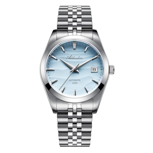ADDIESDIVE Automatic Watches For Men NH35A Mechanical Movement Analog Sapphire Crystal Glass Blue 39MM Dial
