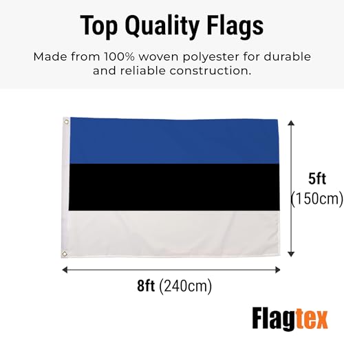 Bandera de Estonia Flagtex duradera que no decolora con sol 3