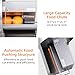 TERUISI Electric Vegetable Slicer, 120W Commercial Fruit Cutter Machine with 0-0.5'' Thickness Adjustable, Stainless Steel 2 IN 1 Manual & Electric Food Slicer for Lemon Potato Onion Tomato, 110V