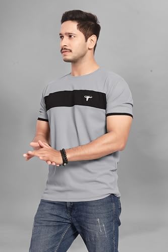 Image of Men's Polister Solid Round Neck Half Sleeve Shirt(D P K P-1284)