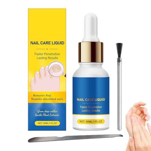 Nagelpflege für Zehennägel Extra Stark, Behandlung für dicke Zehennägel, Nagelpflege mit Teebaumöl und Ingwer, Nagelpflege Extra Stark Schnell, Nagelreparatur für Fingernägel, Nagelfeile (1 Stück)