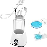 Tisch-Flüssigkeitsrecycler-Vakuumsauger, 1,6 l Laborabfall-Flüssigkeitsrecycler mit Aspirationskopf/Halterung, 9-Gang-Geschwindigkeitsregelung, Pump-/Saugrate: 6 l/1,6 l (min)