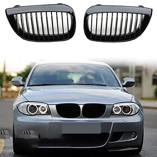 Grilles course noire brillante M pour BMW E81 E87 : installation rapide clipsable
