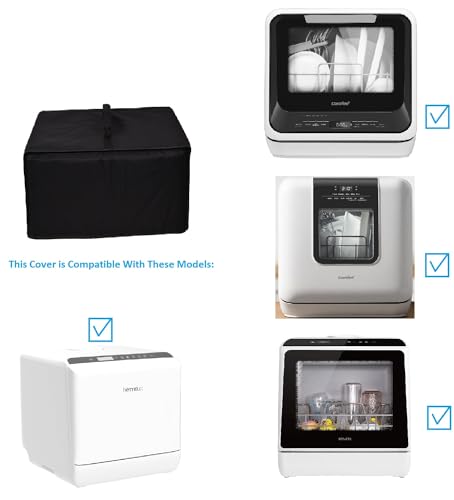 Wasser und staubbeständige Abdeckung für COMFEE Mini tragbarer Tischgeschirrspüler/NOVETE Tischgeschirrspüler/Hermitlux Tischgeschirrspüler mit 5L,6L Wassertank